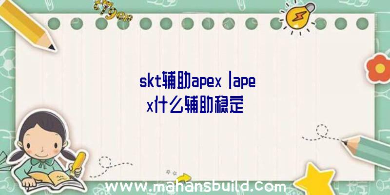 「skt辅助apex」|apex什么辅助稳定